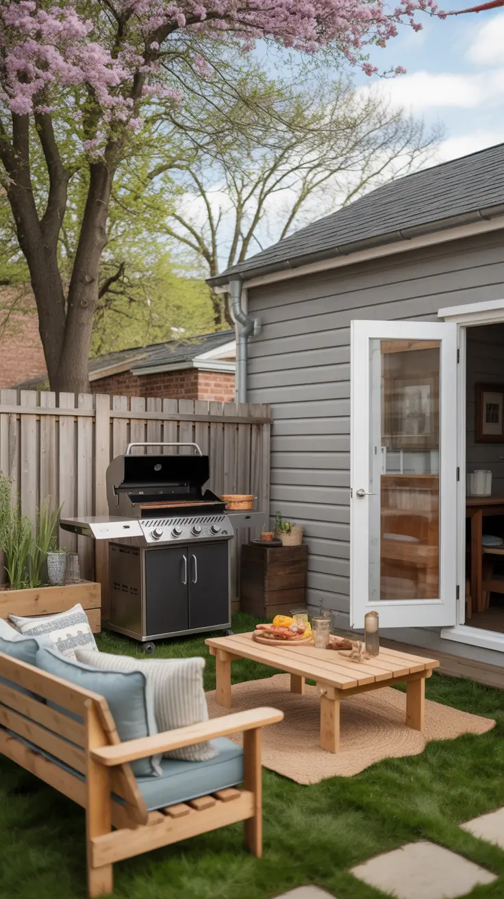 Outdoor BBQ Area A Budget Backyard BBQ Area That Feels Thoughtfully Designed