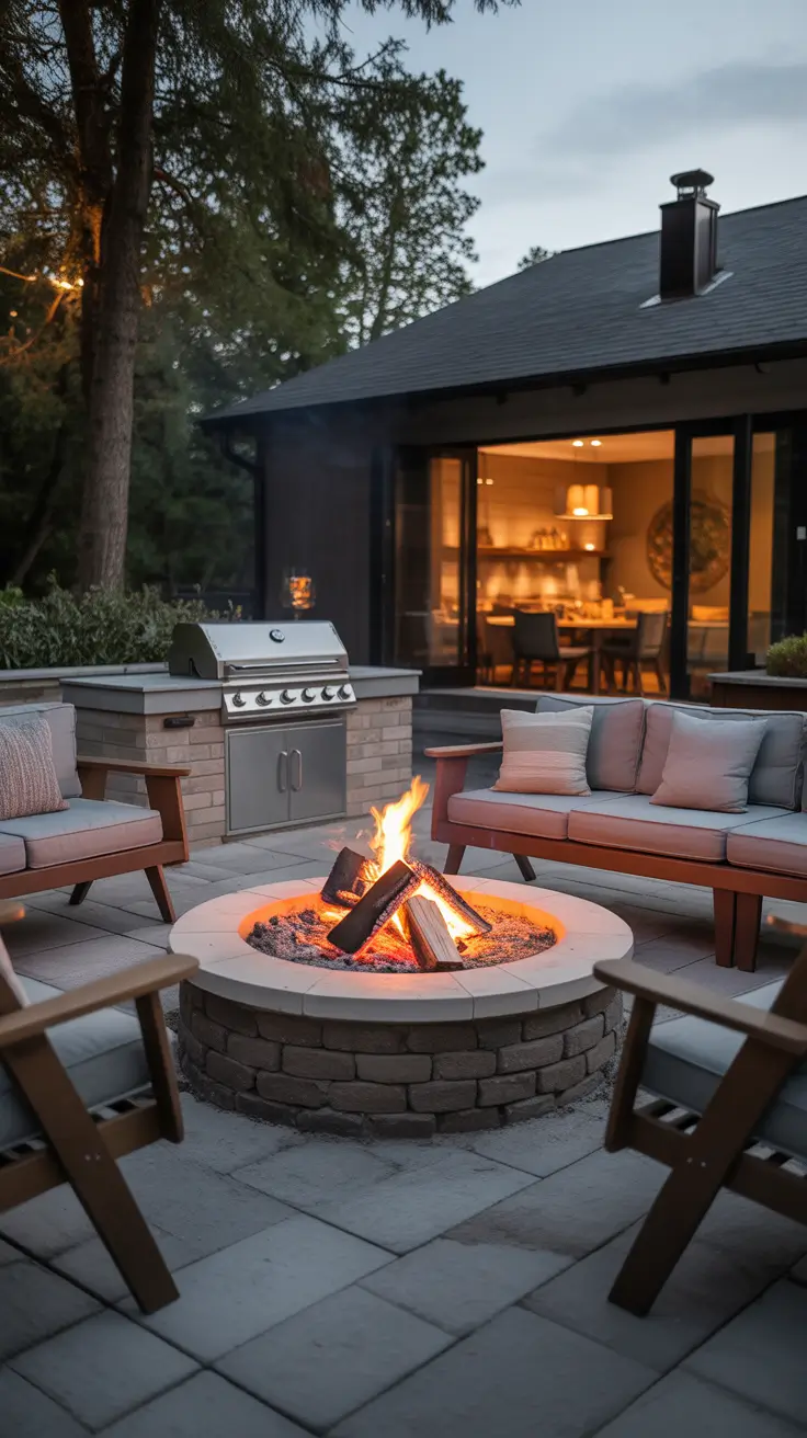 Outdoor BBQ Area Fire Pit BBQ Areas That Create Warm And Social Atmosphere