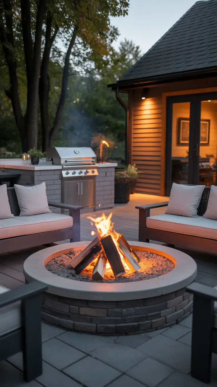 Outdoor BBQ Area Fire Pit BBQ Areas That Create Warm And Social Atmosphere