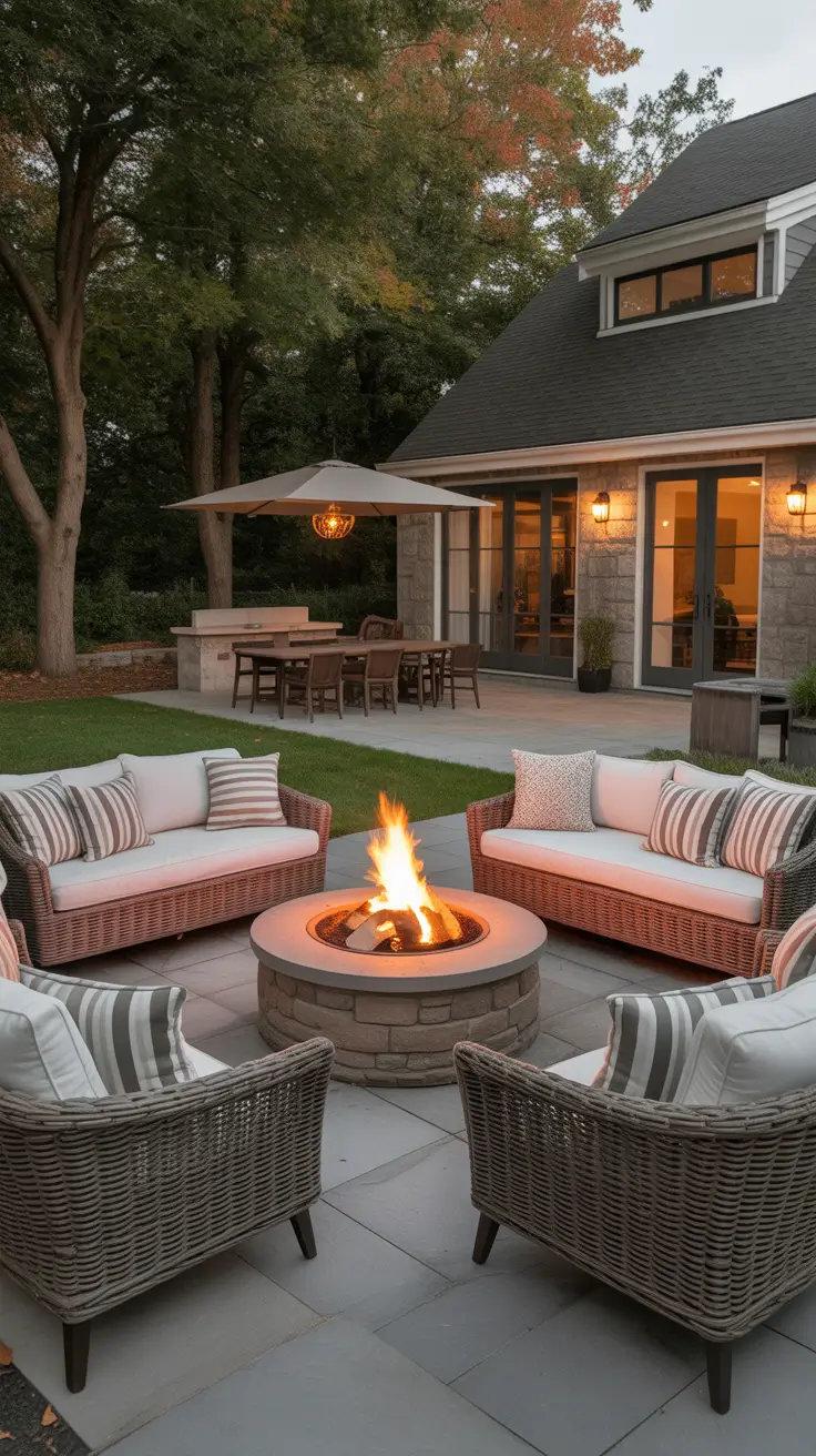 Outdoor Patio Ideas 2026 Outdoor Patio Ideas With Fire Pit As The Main Gathering Point