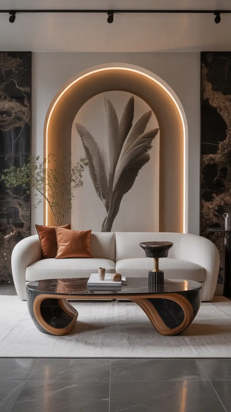 Sofa Table Design 2026 Sculptural Sofa Table Shapes That Define Modern Style