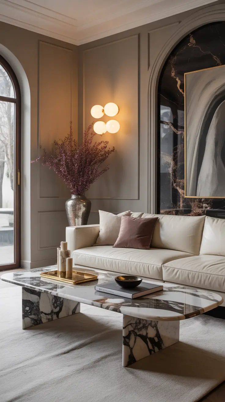 Sofa Table Design 2026 Modern Marble Sofa Tables As Interior Statement Pieces