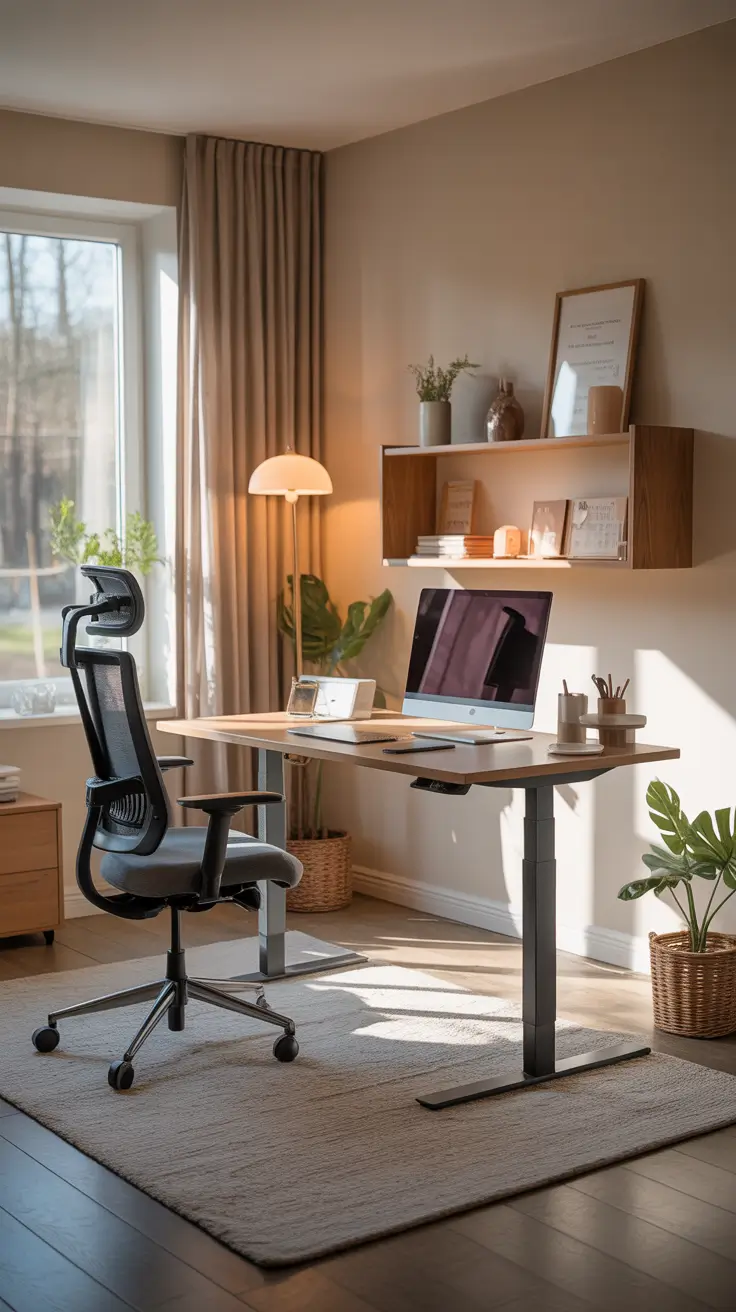 Standing Desk For Home 2026 Home Office Setup With A Standing Desk