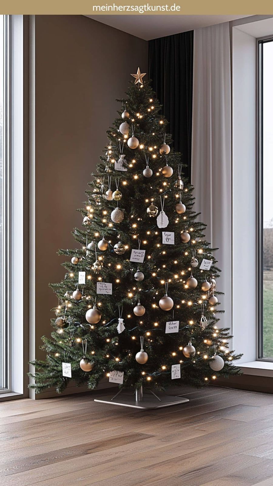 Weihnachtsbaum schmücken: 15 traumhafte Ideen für 2024 - Mein Herz sagt Kunst