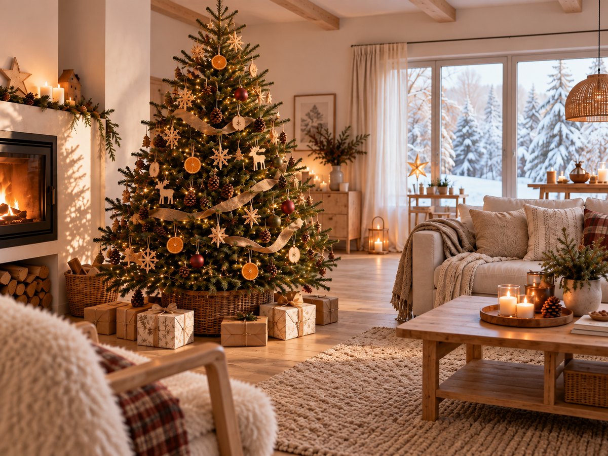 Weihnachtsbaum natürlich dekorieren: Ideen mit Naturmaterialien | Floristik24