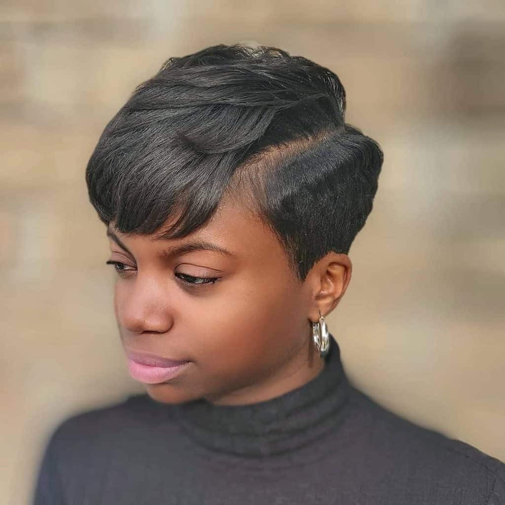 Low Maintenance Relaxed Pixie Short Black Hairstyles
