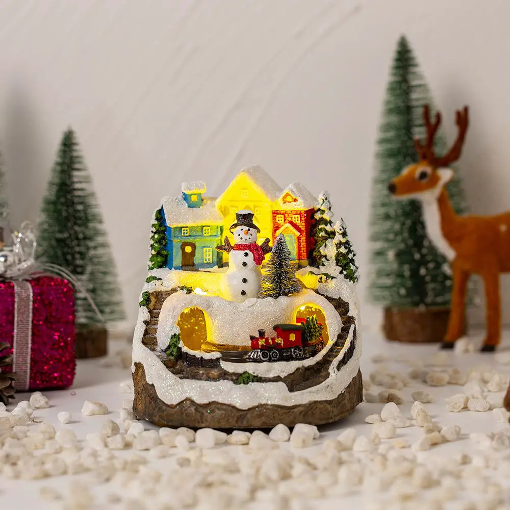 Whimsical Light-Up Christmas Village with LED Illumination Whimsical Light-Up Christmas Village with LED Illumination — Dollar Tree Christmas Decor