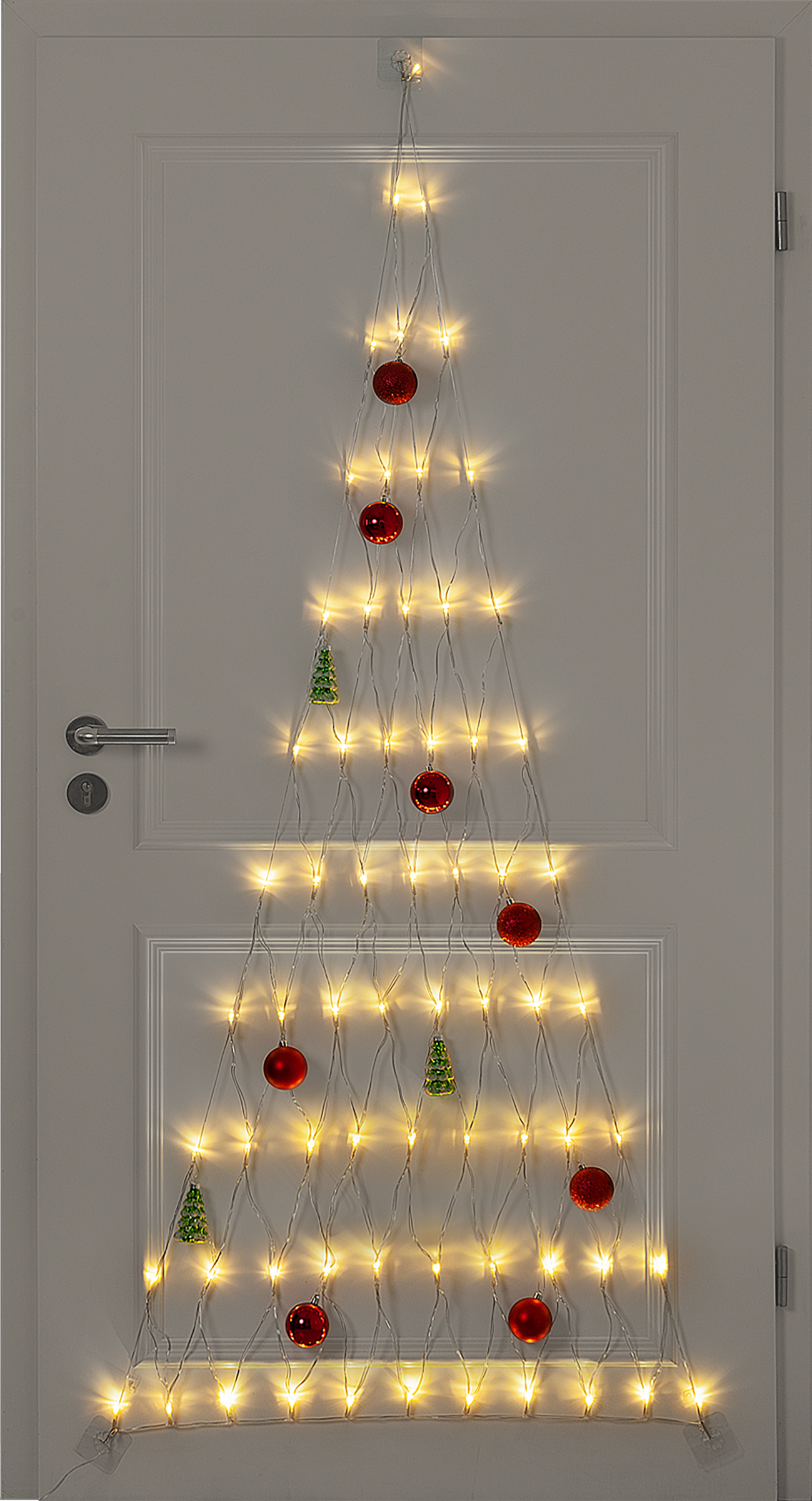 Doorway Tree Silhouette — Christmas Fairy Lights Wall