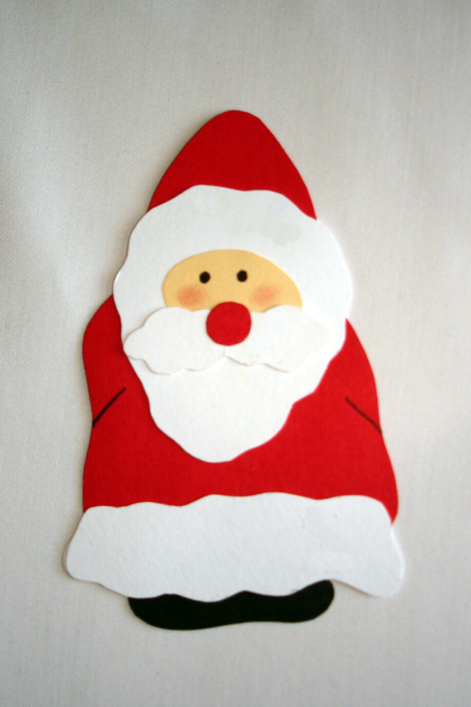 Classic Handmade Santa Claus Cutout — Christmas Crafts for Kids