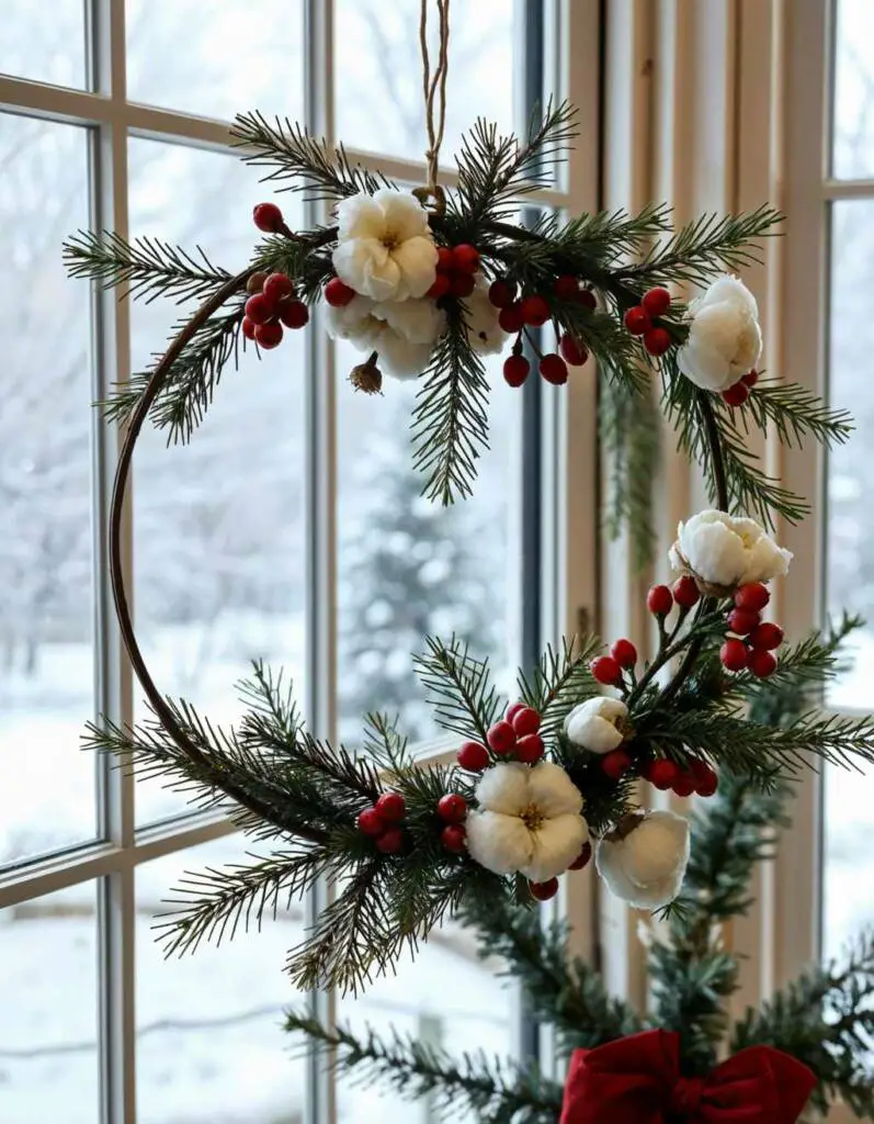 Rustic Christmas Wreath with Natural Materials — Elegant Christmas Decor