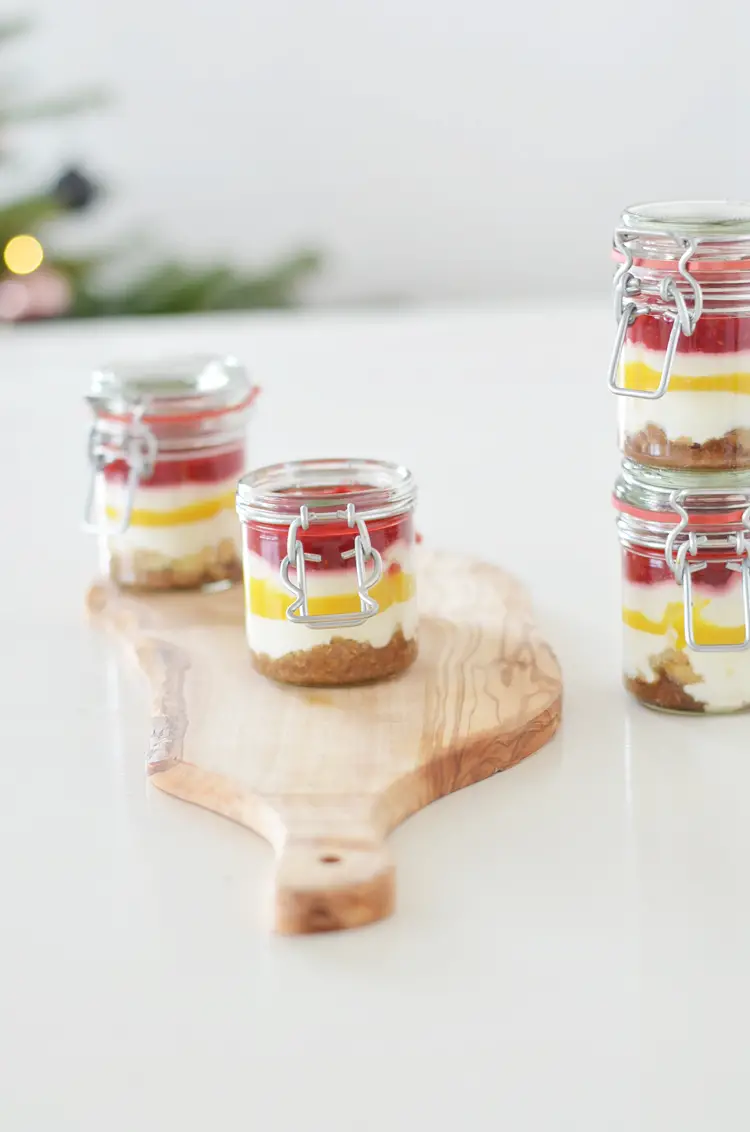 Minimalist Layered Desserts in Clip-Top Jars — New Years Eve Dessert Table