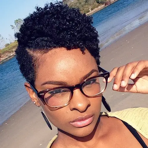Natural Black Curly Crop — very short haircuts for black women 2027