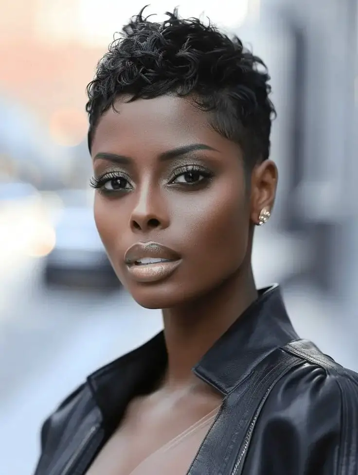 Red Pixie With Undercut And Fringe — very short haircuts for black women 2027