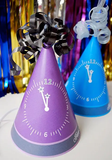 Clock-Themed Party Hats for Midnight Merriment — New Years Eve Party for Kids