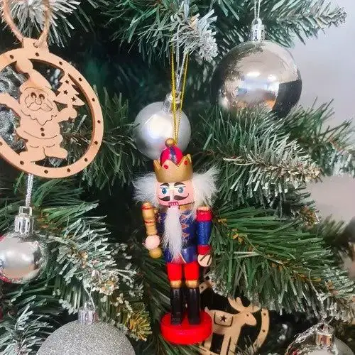 Traditional Nutcracker Ornament on a Christmas Tree — Nutcracker Display