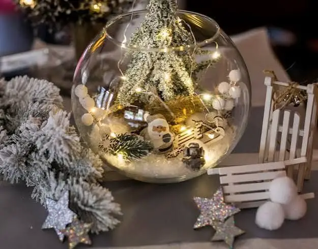 Craft a Miniature Winter Scene in a Glass Bowl Craft a Miniature Winter Scene in a Glass Bowl — Winter Home Decor