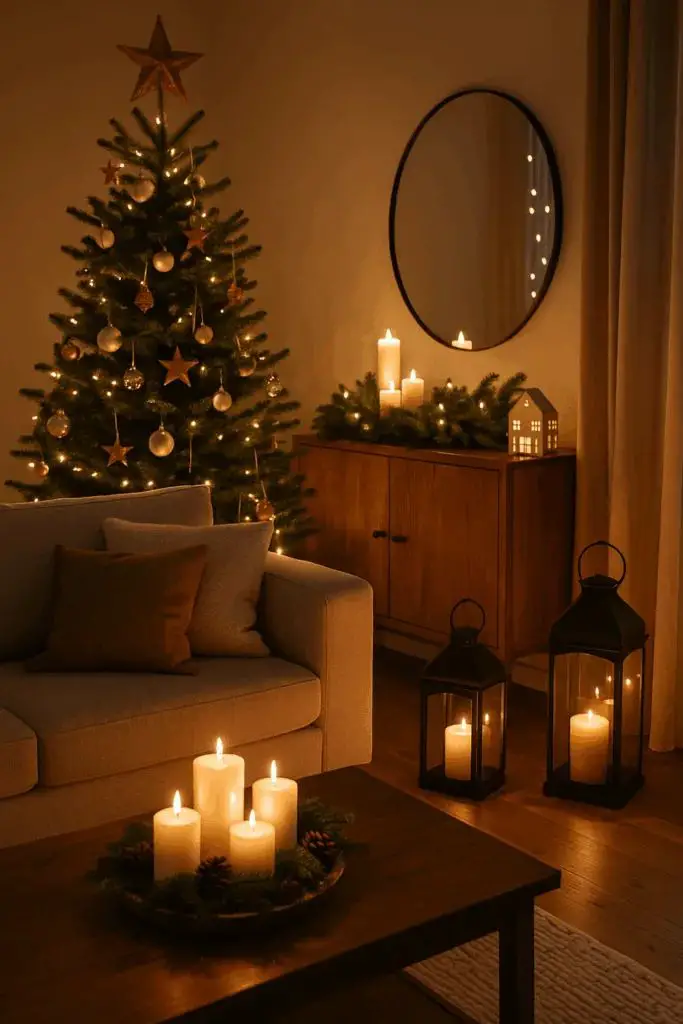 Weihnachtsdeko für große Wohnzimmer - 6 schöne Ideen für viel Platz