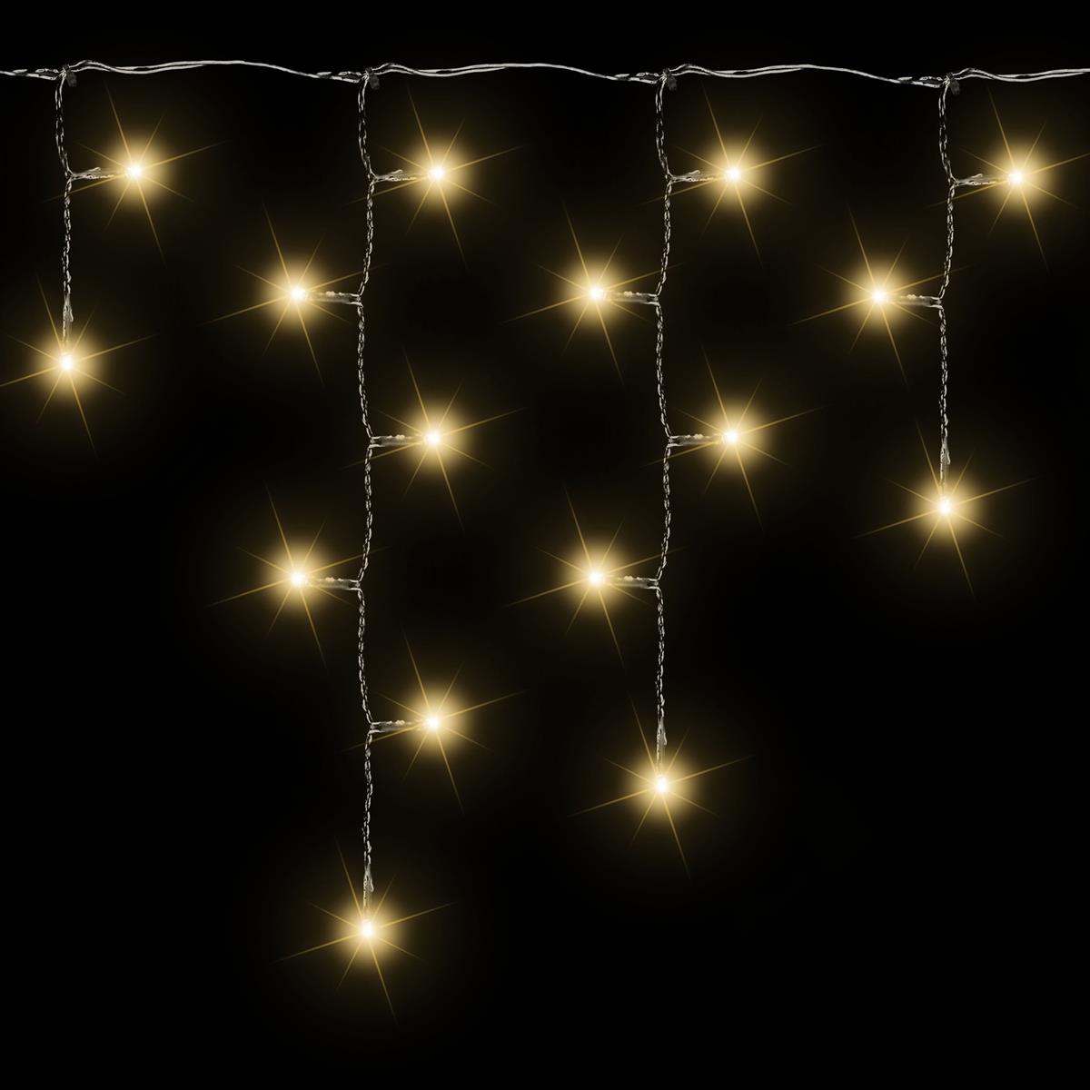 Festive Starburst Effect with Warm White Icicle Lights Festive Starburst Effect with Warm White Icicle Lights — Icicle Christmas Lights