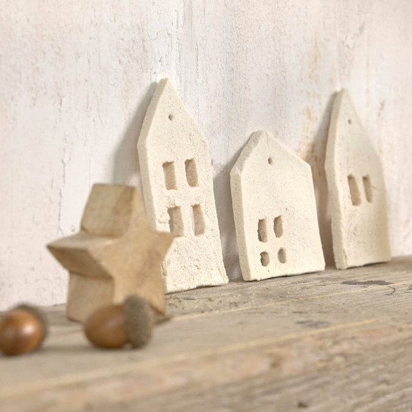 Farmhouse Style Salt Dough House Ornaments Farmhouse Style Salt Dough House Ornaments — Salt Dough Ornaments