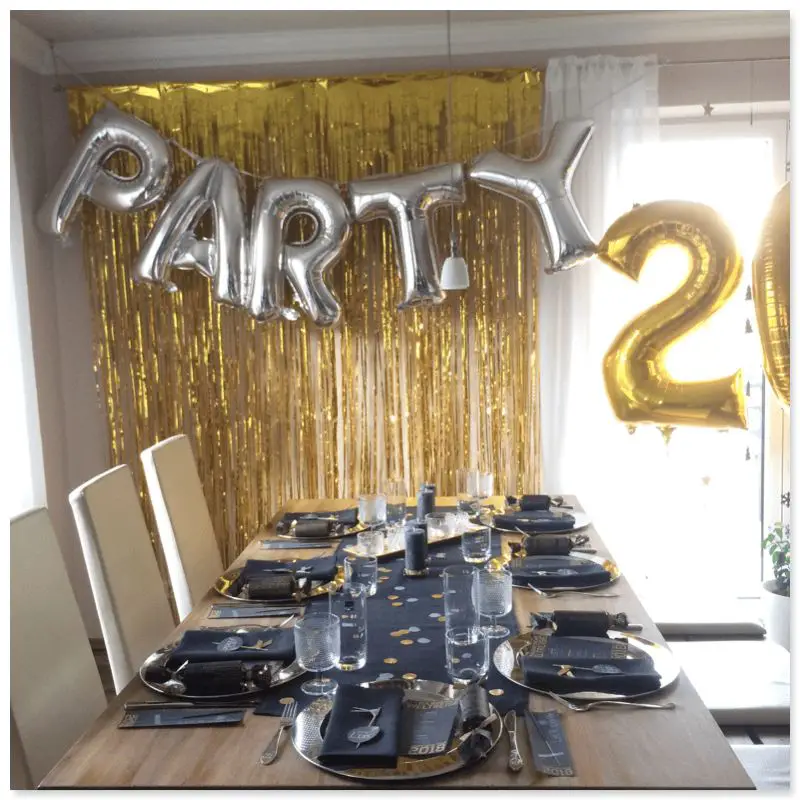 Large 'PARTY' and '20' Foil Balloons — New Years Eve Party 2027