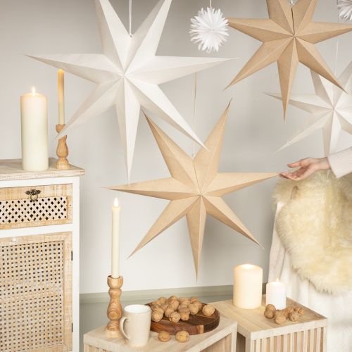 Large Paper Star Lanterns for Airy Decor — Christmas Wall Decor