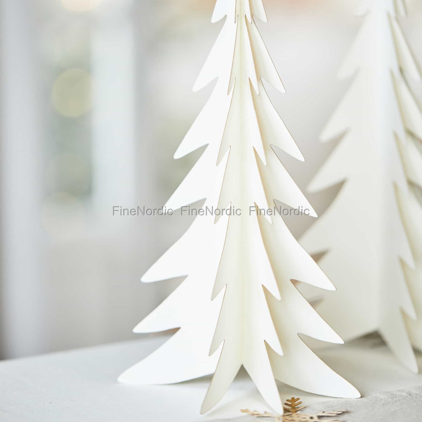 Folded White Paper Christmas Trees Folded White Paper Christmas Trees — Scandinavian Christmas Tree