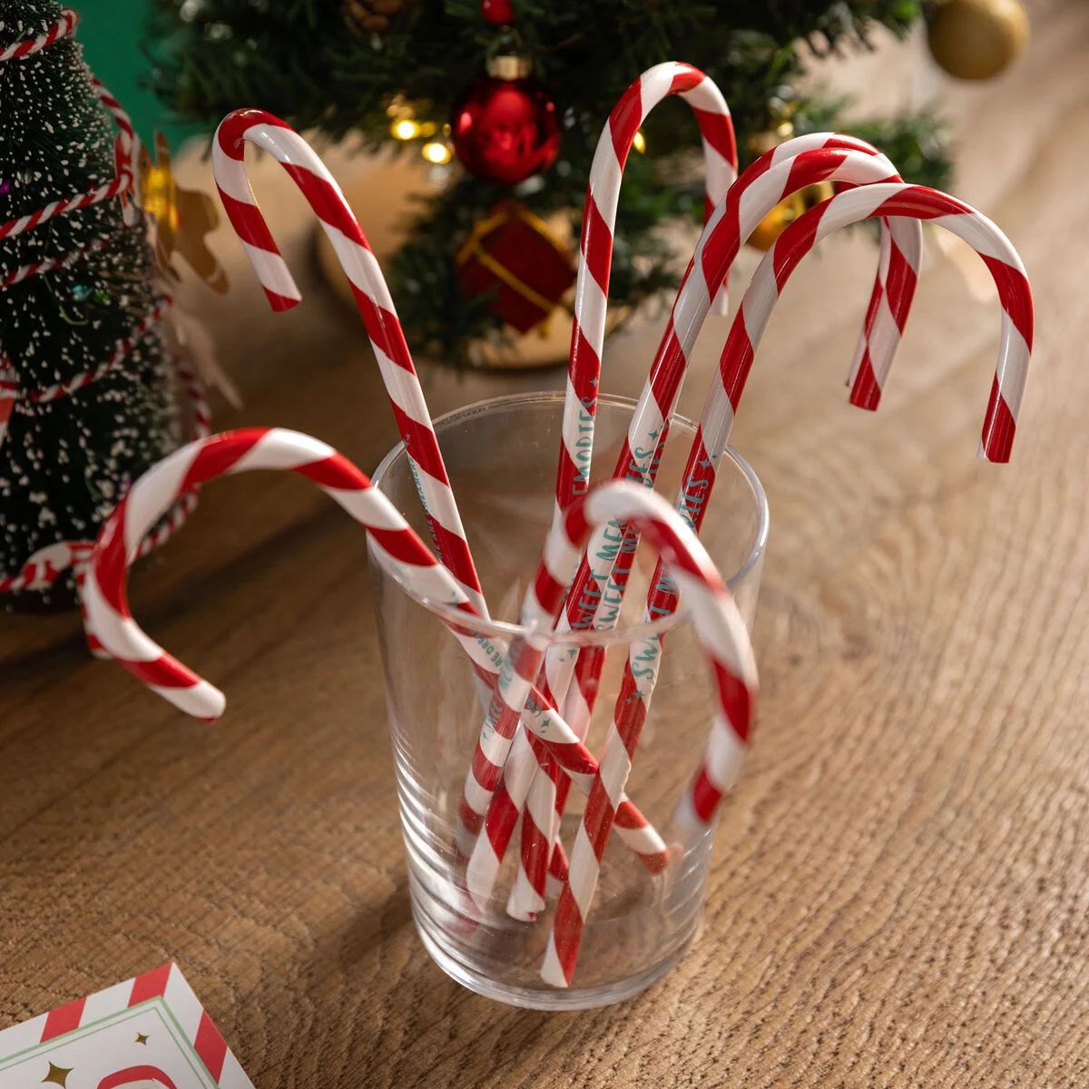Novelty Candy Cane Shaped Pencil Novelty Candy Cane Shaped Pencil — Candy Cane Christmas Decor