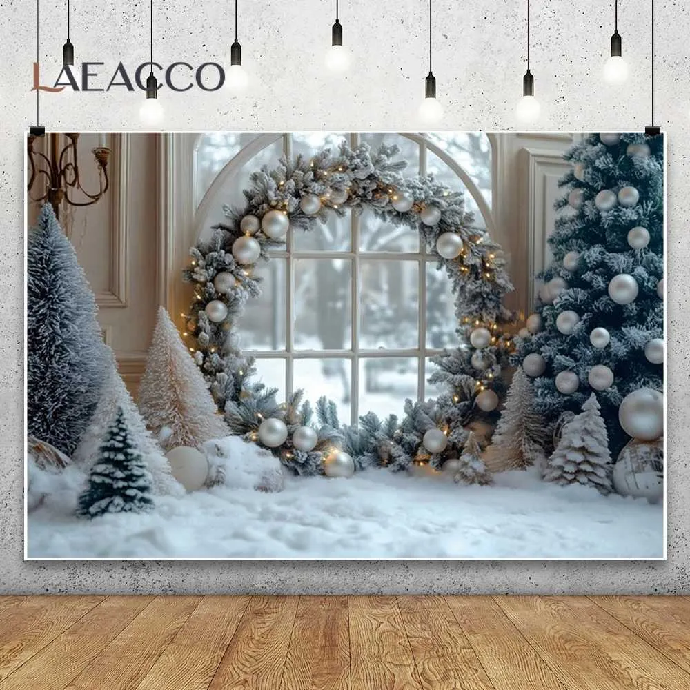 Printed Photography Backdrop of a Cozy Christmas Scene — Christmas Party Backdrop