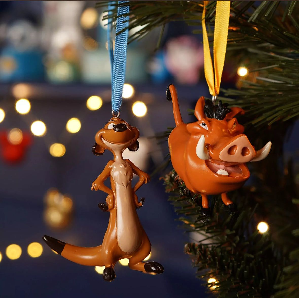 The Lion King's Timon and Pumbaa Ornaments — Disney Christmas Tree