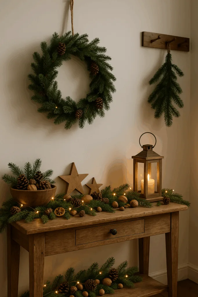Weihnachtsdeko im Flur - 3 einfache & schöne Ideen