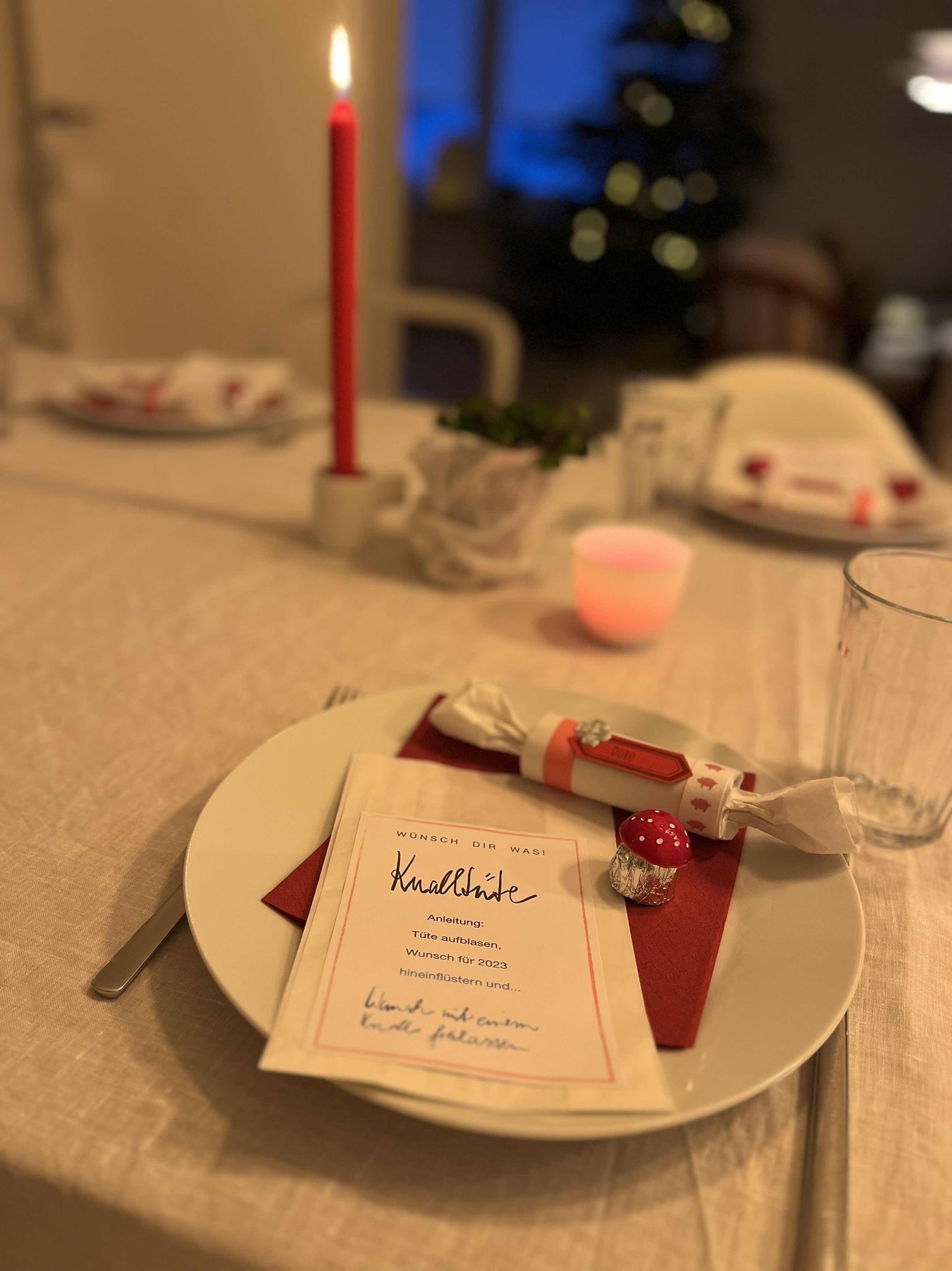 Playful Party Popper Place Setting Playful Party Popper Place Setting — New Years Eve Date Night at Home