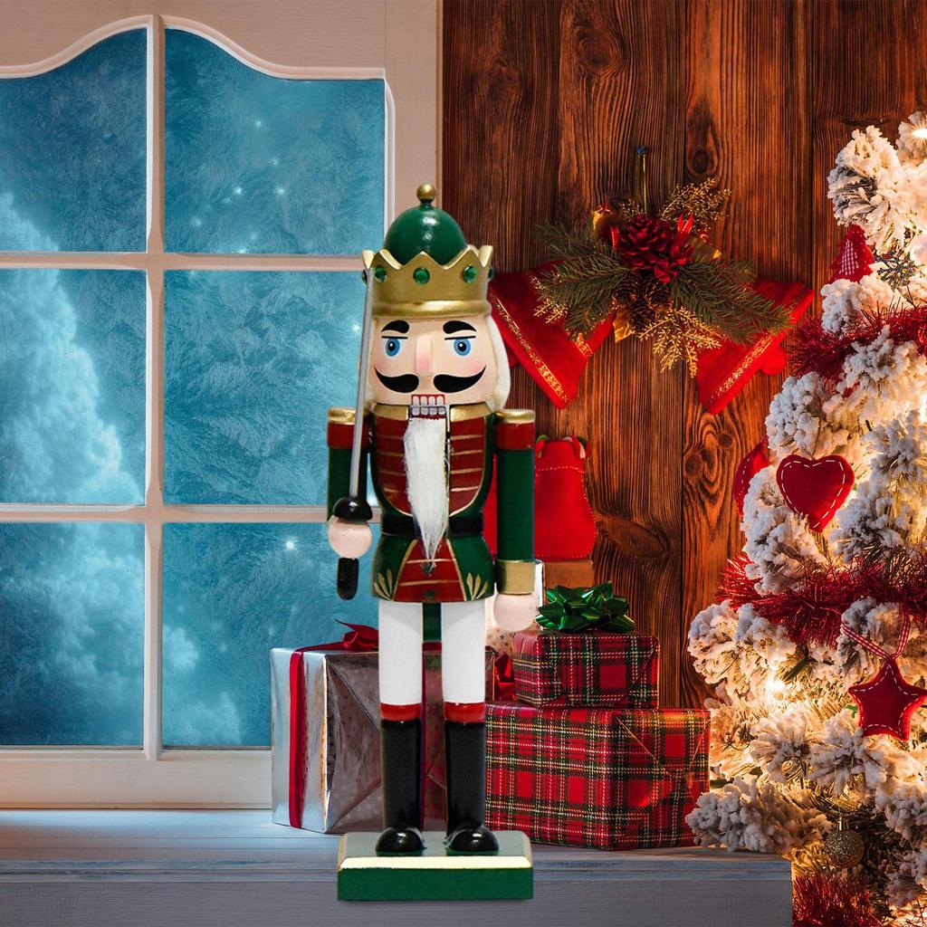 Vibrant Nutcracker Soldier on Shelf with Gifts Vibrant Nutcracker Soldier on Shelf with Gifts — Nutcracker Christmas Tree