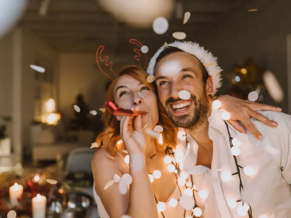 Festive Hats and Confetti for Joyful Celebration Festive Hats and Confetti for Joyful Celebration — New Years Eve Date Night at Home