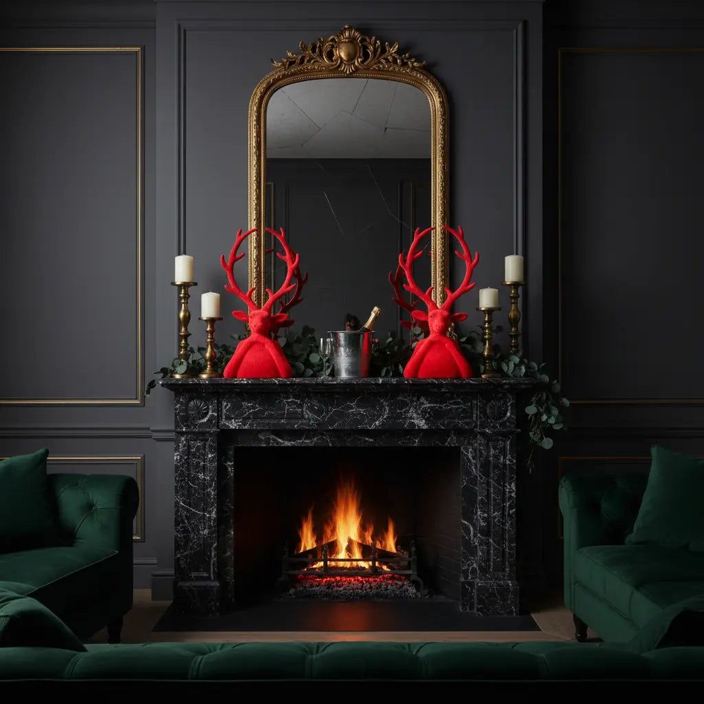Modern Christmas Mantel Scale and Proportion Modern Christmas Mantel Scale and Proportion — Christmas Mantel Decor