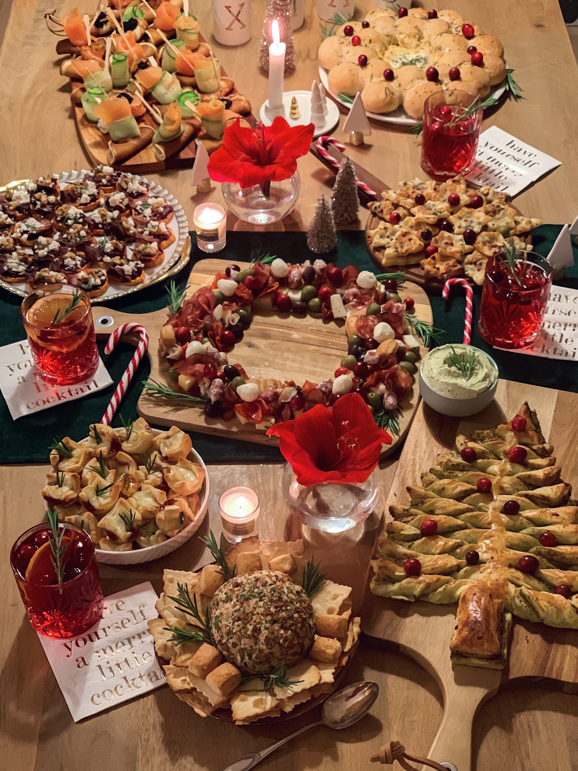 Abundant Festive Feast: A Christmas Dessert Table Spread