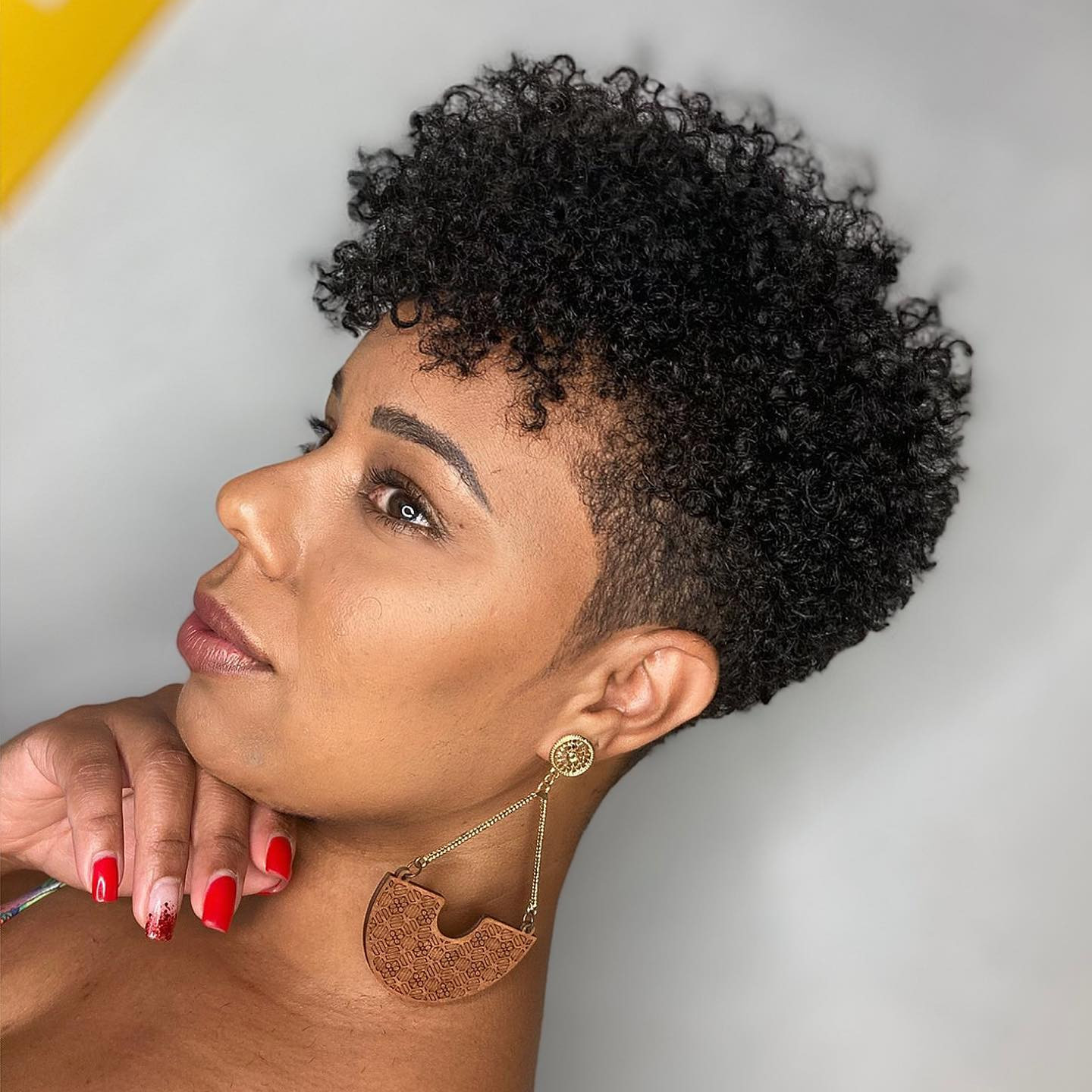 Textured Curly Pixie With Undercut — very short haircuts for black women 2027
