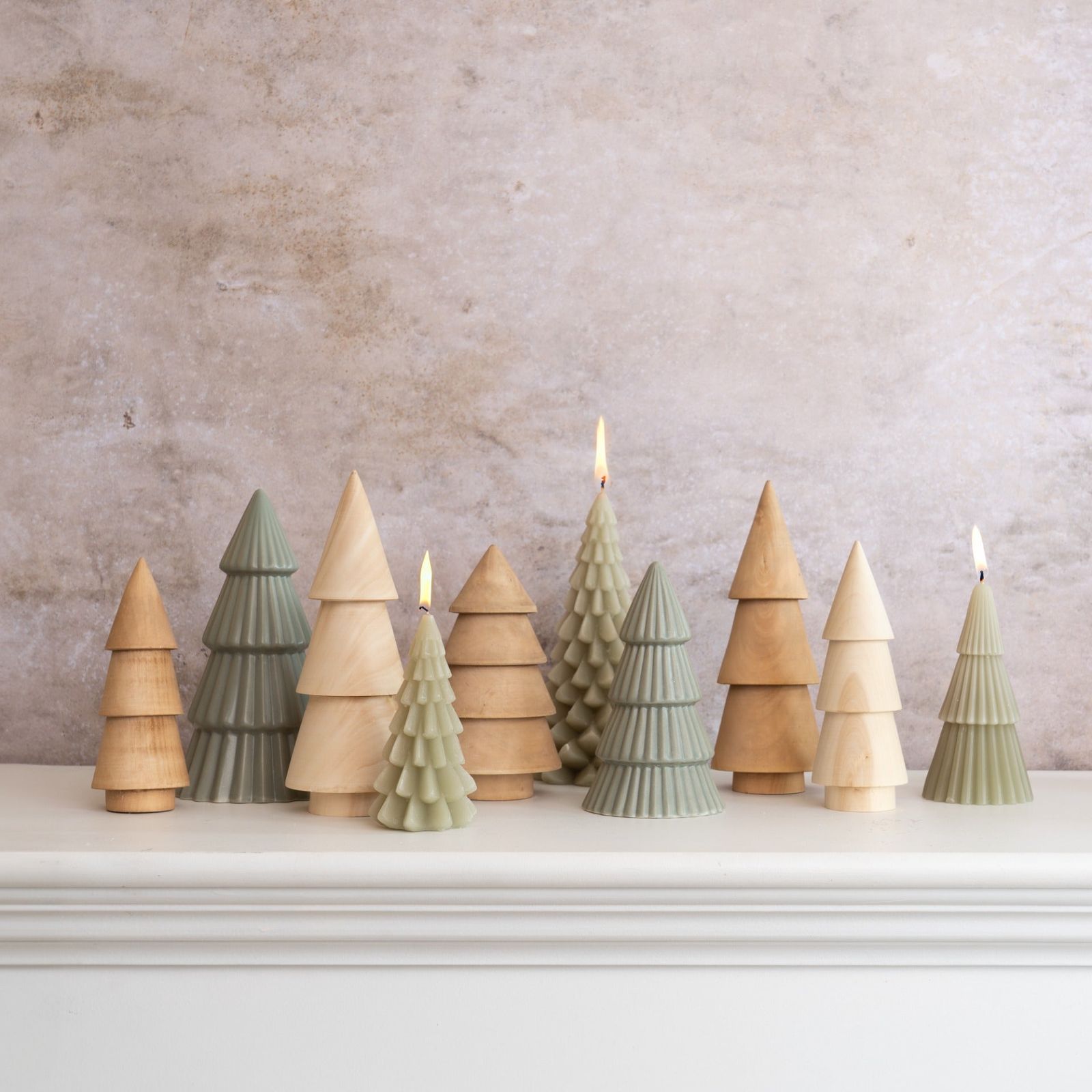 Rustic Christmas Tree Shaped Decorative Display Rustic Christmas Tree Shaped Decorative Display — Winter Wonderland Christmas Tree