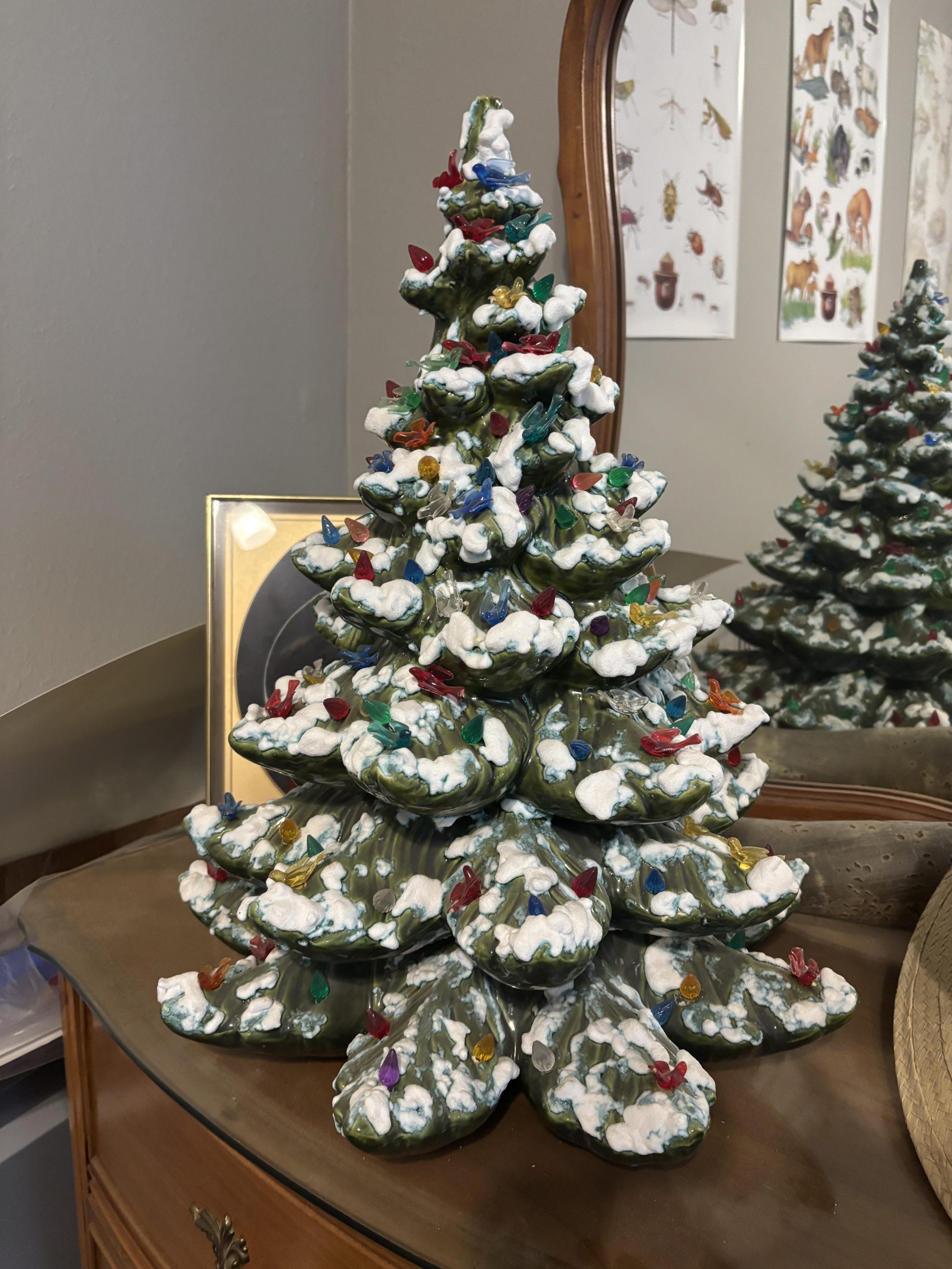 Vintage Ceramic Christmas Tree with Colorful Lights Vintage Ceramic Christmas Tree with Colorful Lights — Dollar Tree Christmas Decor