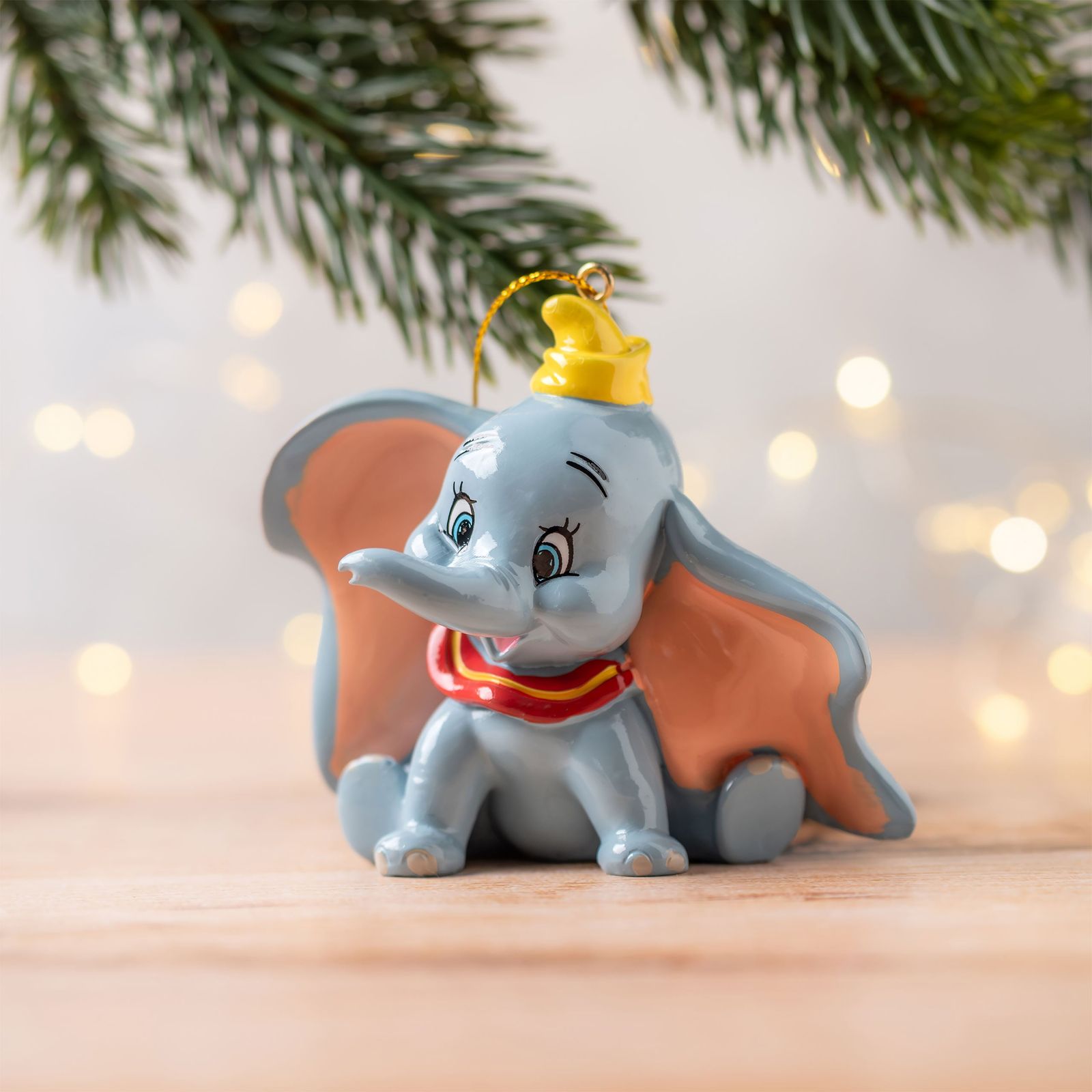 Dumbo Ornament on a Wood Surface — Disney Christmas Tree