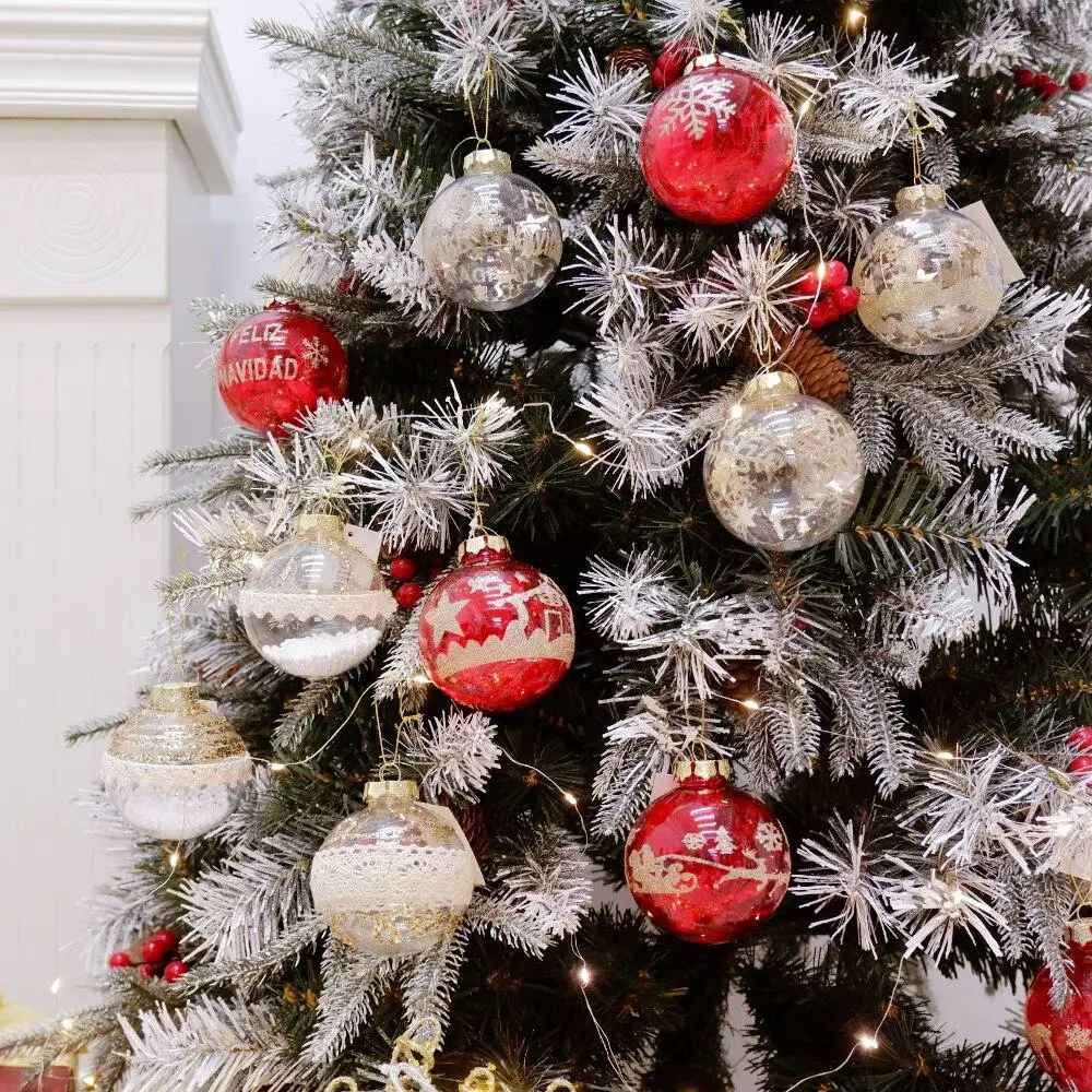 Collection of Shiny Red and Gold Christmas Baubles Collection of Shiny Red and Gold Christmas Baubles — Red and Gold Christmas Tree