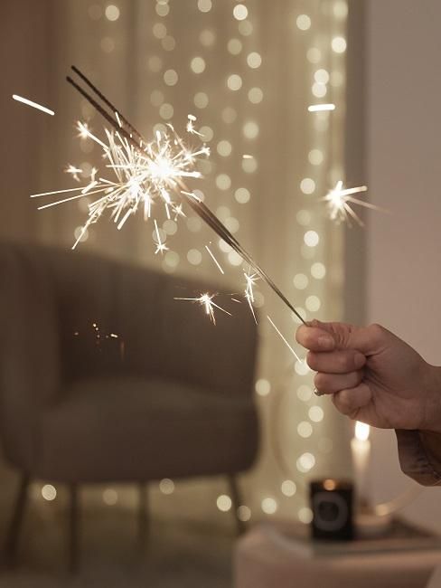 Cozy Corner with a Glowing Sparkler — New Years Eve Party 2027