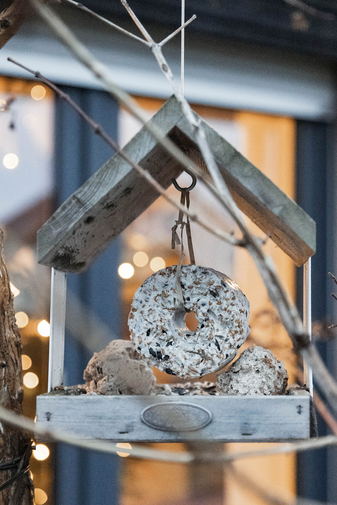 Bird Feeder Visual Idea — Christmas Porch Decor