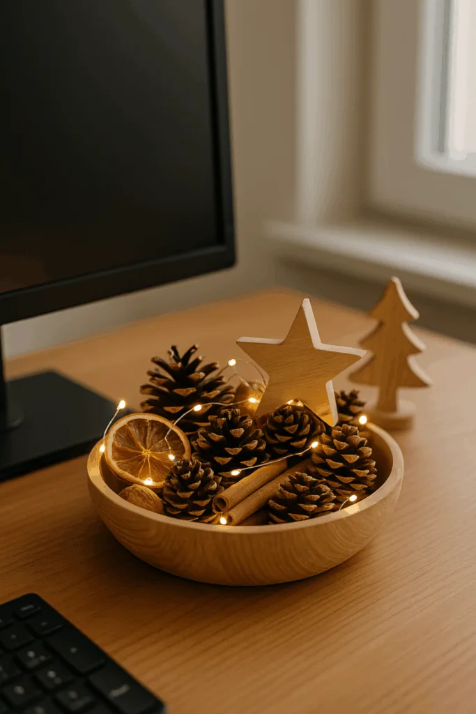Weihnachtsdeko im Homeoffice - 3 Ideen für ein gemütliches Arbeitszimmer