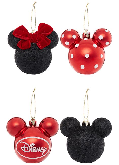 Minnie Mouse Head Ornaments — Disney Christmas Tree