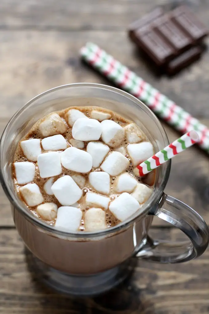 Cozy Mug of Hot Chocolate with Marshmallows — Christmas Hot Cocoa Bar