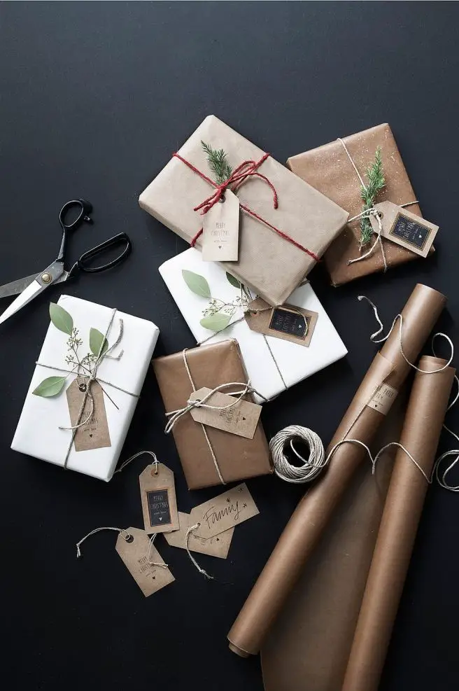 Organized Flat Lay for Effortless Wrapping — Christmas Gift Wrapping