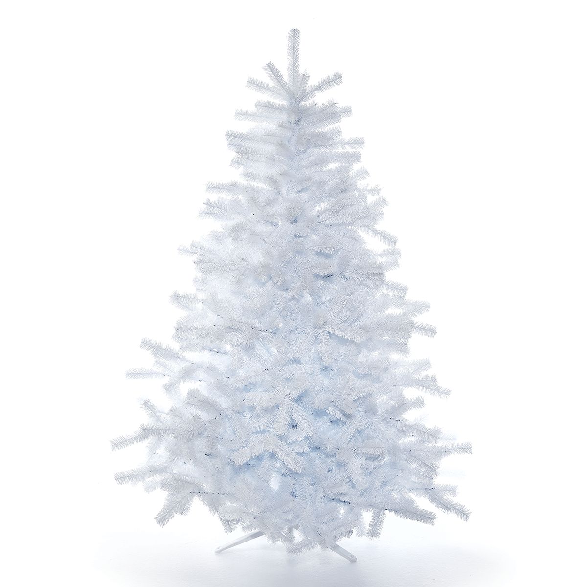 Modern White Artificial Christmas Tree in Studio Lighting Modern White Artificial Christmas Tree in Studio Lighting — White Christmas Tree Decor