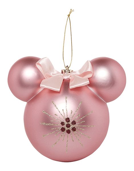 Living Room Collection of Minnie Mouse Head Ornaments — Disney Christmas Tree