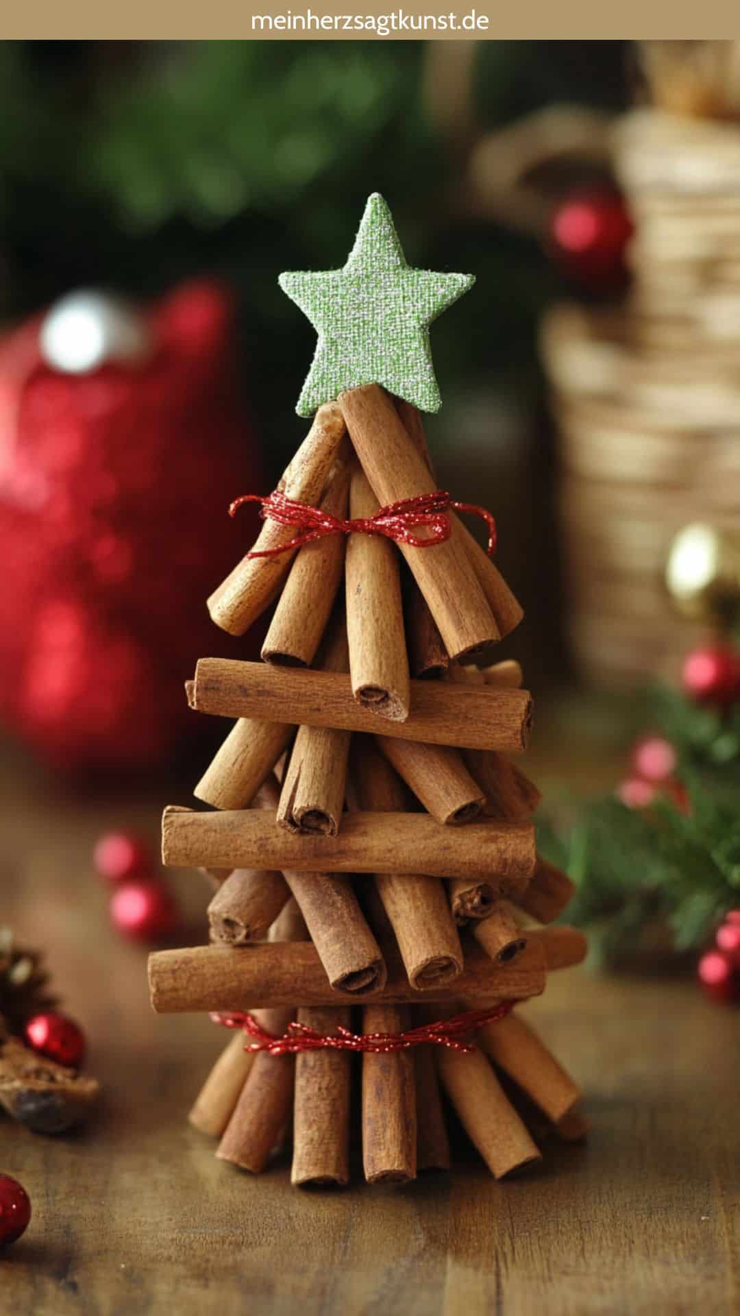 Charming DIY Cinnamon Stick Christmas Tree — DIY Christmas Ornaments