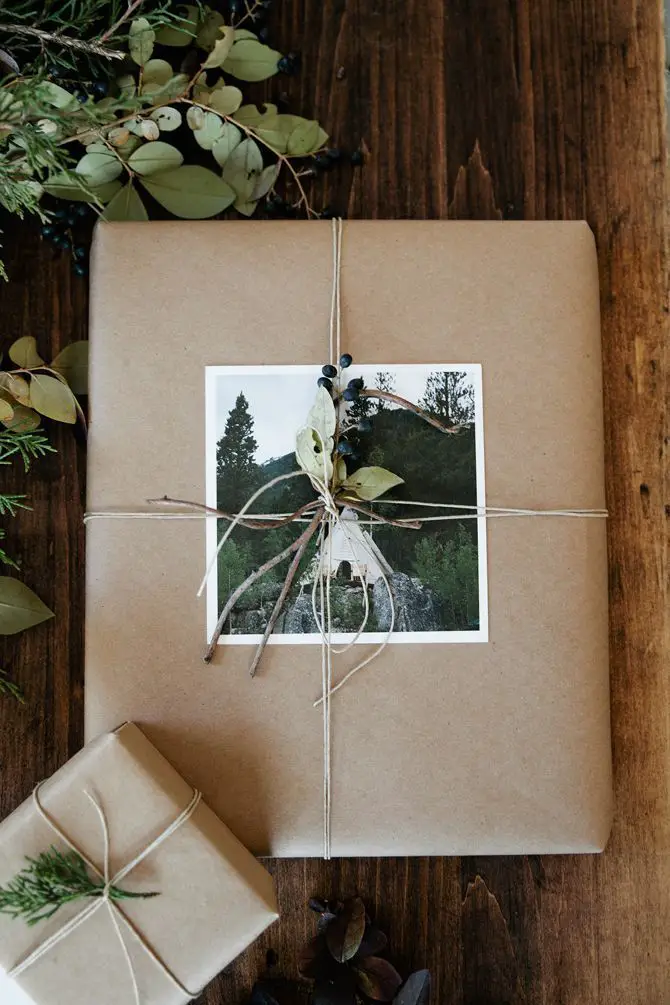 Personalized Gifts with Landscape Photo — Christmas Gift Wrapping